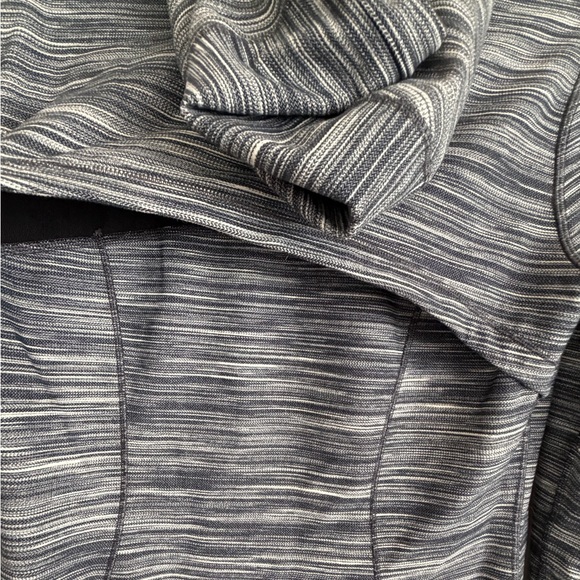 Lululemon Hooded Define Jacket Nulu Mini Space Dye Herringbone Heathered Size 10 - Picture 7 of 9
